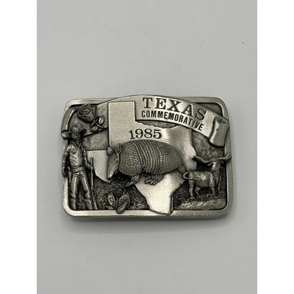 1985 Commemorative Texas‎ Belt Buckle by Arroyo Grande 478 out of 5000 USA Made